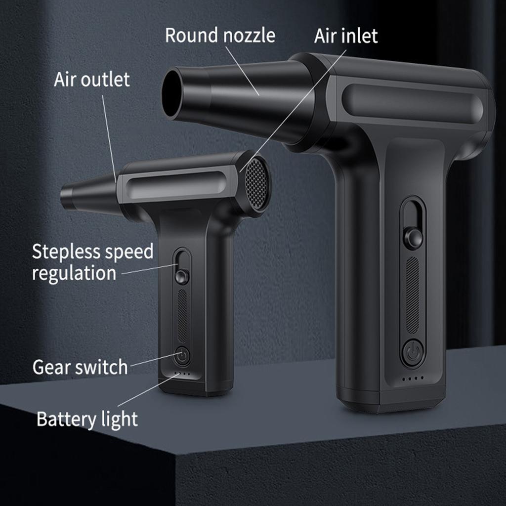 130000RPM USB Charging Blower Fan Perfect For Deep Cleaning Hard To Reach Areas Electronics And Household Items