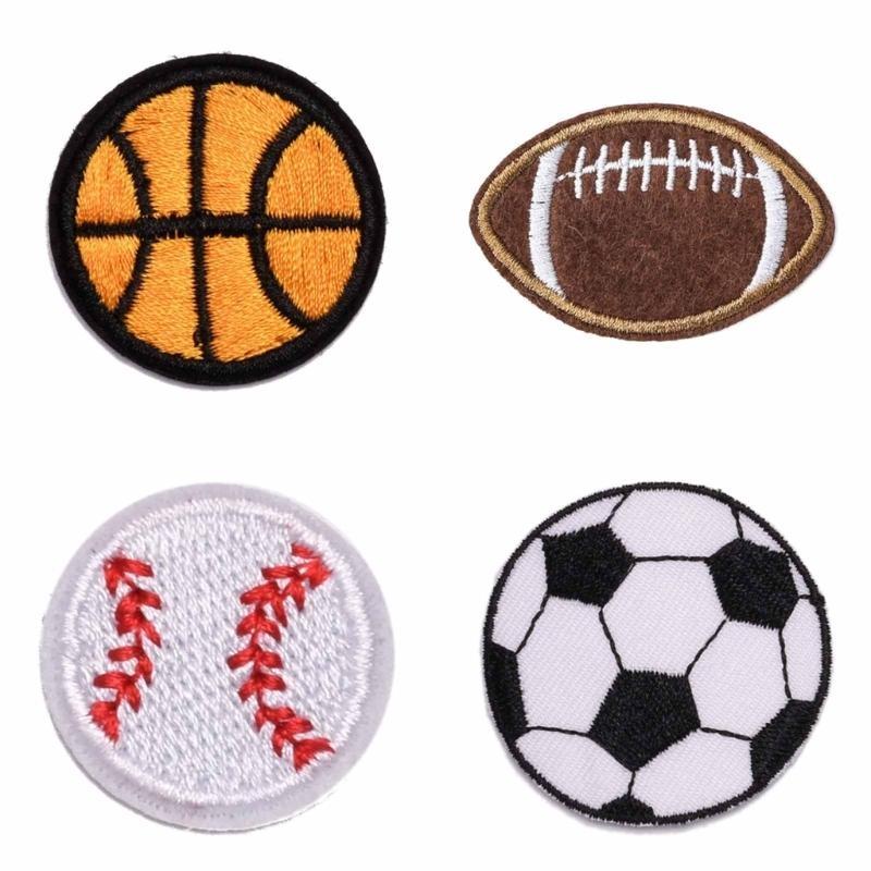 12 Pcs Embroidered Patches Football Applique Iron on Patches Sew on Patches