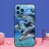 Ocean Dolphin Phone Case For iPhone 17 16 15 14 13 11 12 Pro Max Plus 13 12 mini 16e 17 Air Bumper Cover