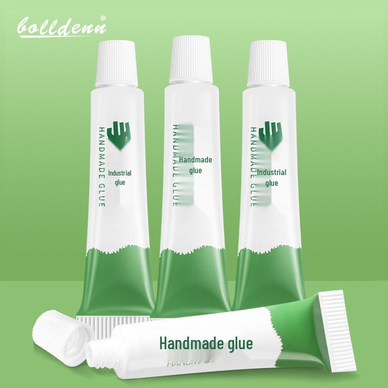 Children's DIY 30ml Transparent Alcohol Glue for Crafting with Non-woven Fabric, Hemp Rope, and Buttons.