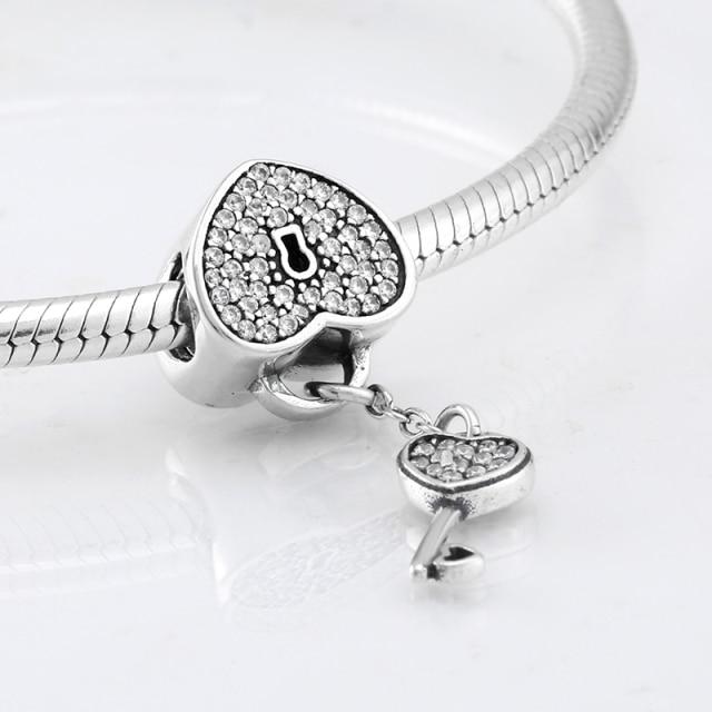 Fashion Trend 925 Sterling Silver Clear Cz Forever Family Fine Beads Fit Original Jiuhao Charm Bracelet Jewelry Making