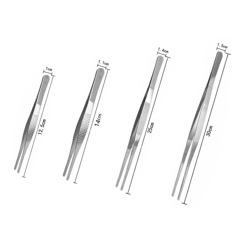 Stainless Steel Food Tongs Barbecue Tongs BBQ Clip Kitchen Clamp Cooking Tweezers Grill Pliers Kitchen Accessories CFQJ006