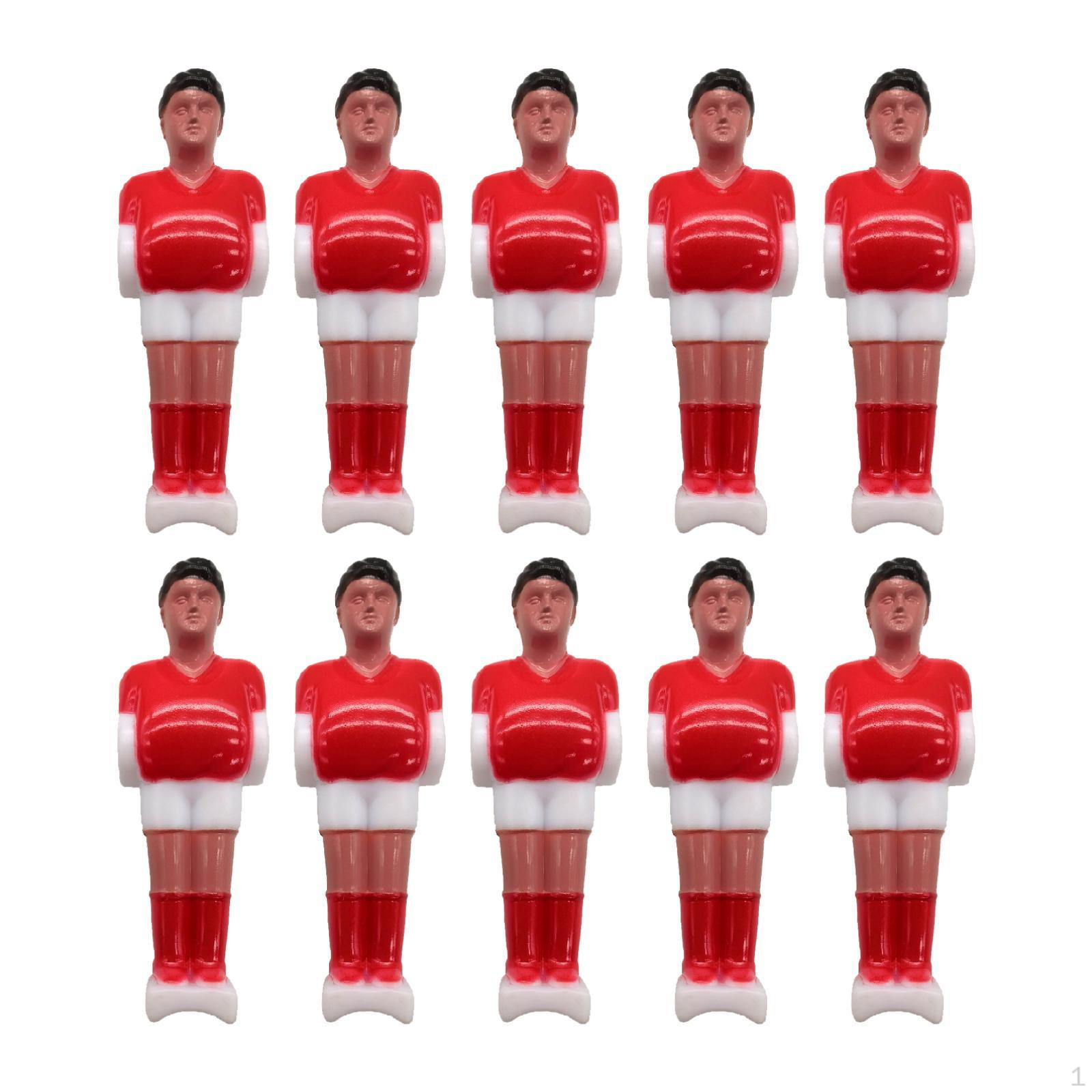 

10 шт. настольный футбол мужчины сменные игроки футбольные игры мини-футбол фигурки Red White