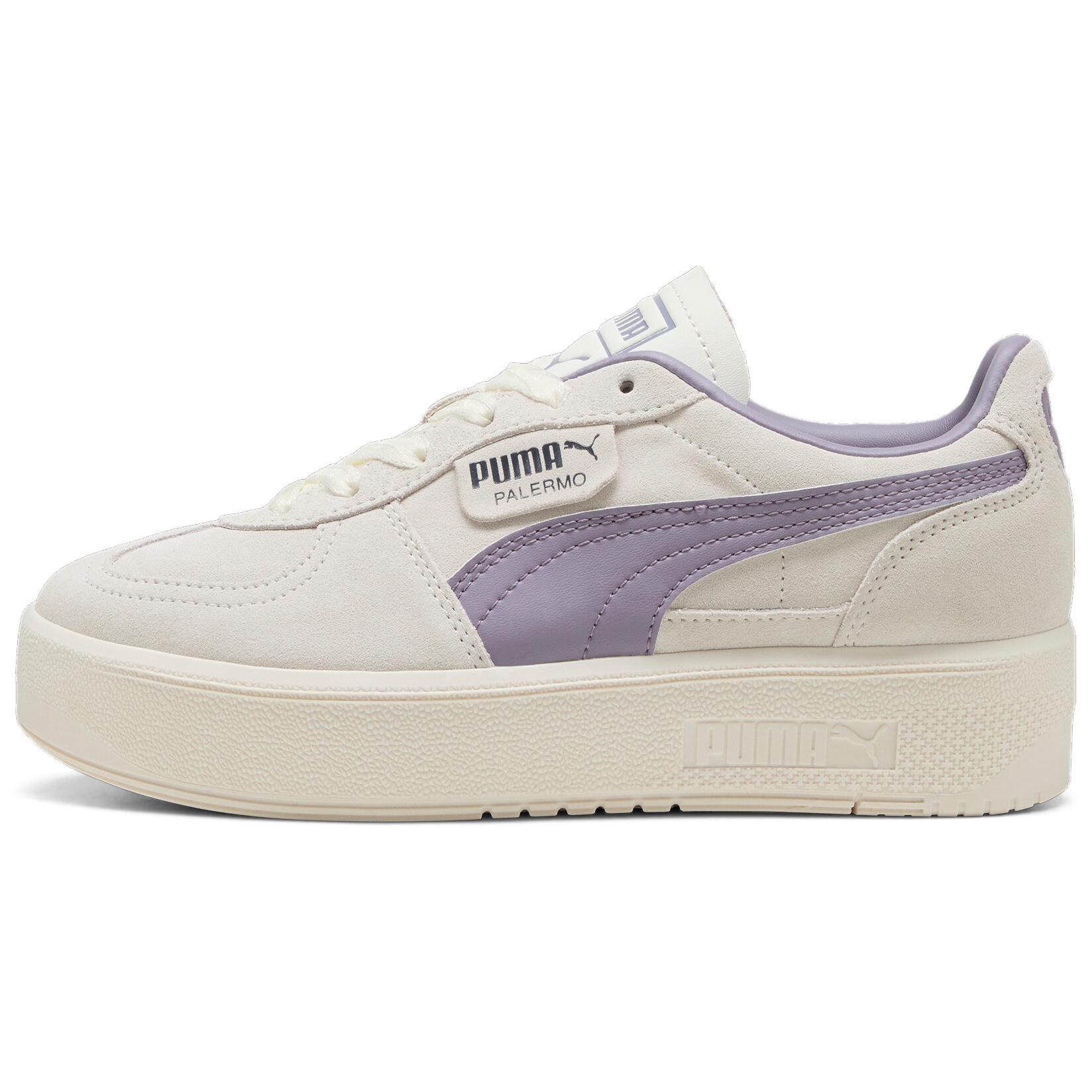 

Puma Кроссовки женские Palermo Elevata Goddess кремовые тепло-белые бледно-сливовые 401602-01 37