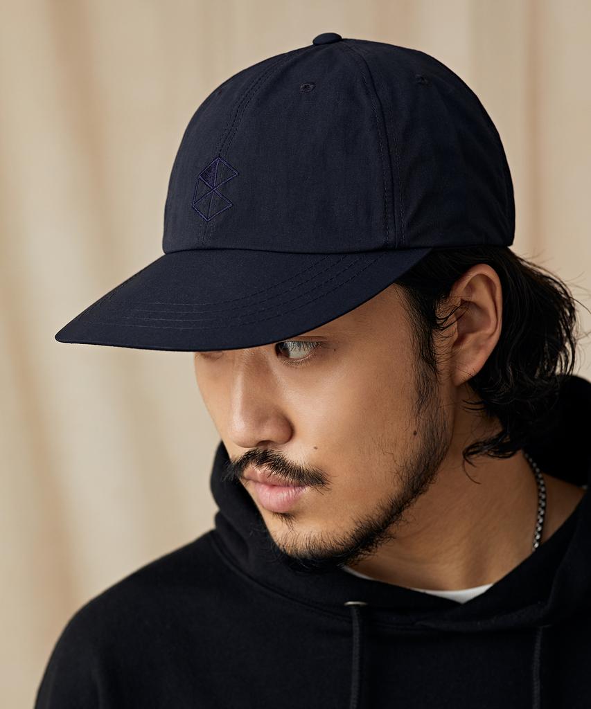 CITY STREET Logo Nylon Long Bill Cap Navy