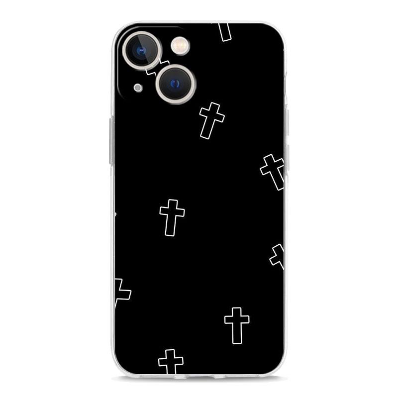 Phone Case For iPhone 17 Air Cases iPhone 16 15 12 13 14 Pro Max SE 7 8 Plus iPhone11 Clear Soft Cover Christian Bible Jesus