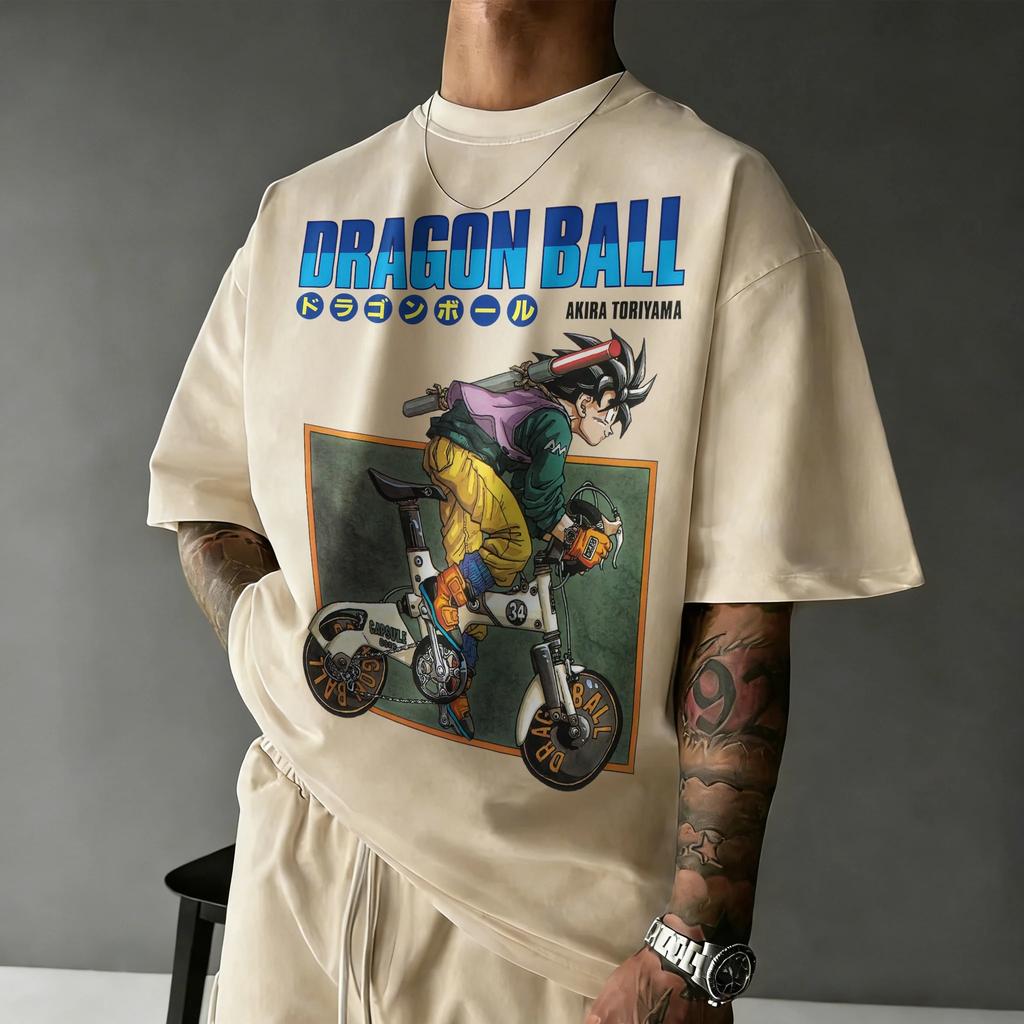 2026 New Summer Dragon Ball 40th Anniversary Kakarot 100% Cotton Anime Printed Fashion T-shirt Extra Size Streetwear Unisex Y2k