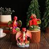 Resins Colorful Flower Dragon Miniature Figurine Ornament for Garden and Landscapes Office Home Desktop Cake Decoration