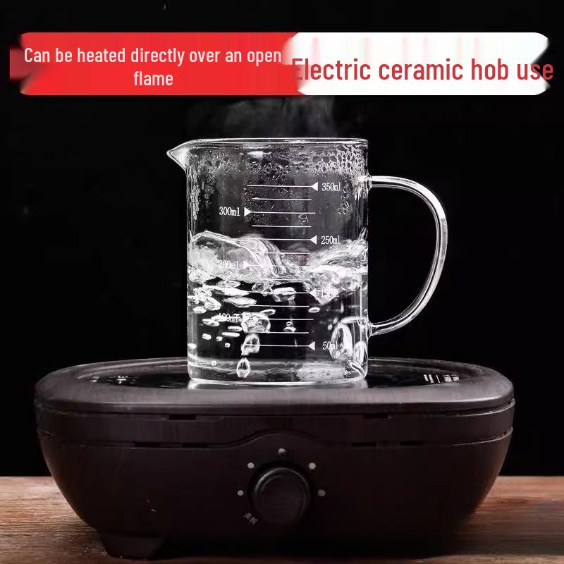 High Borosilicate Glass Measuring Cup with Lid