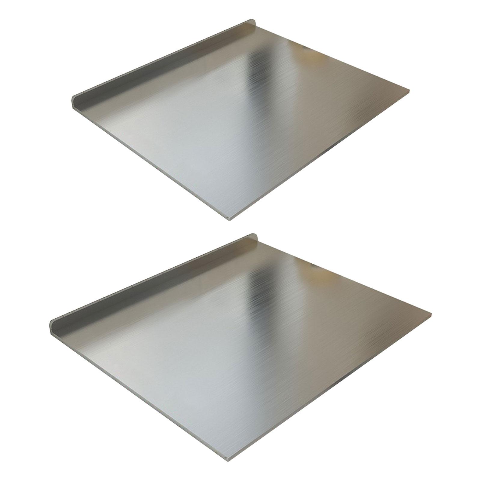 Stainless Steel Cutting Board Nonstick Heat Resistant Kitchen Rustproof Easy Clean Versatile Pastry Board 1mm Thickness