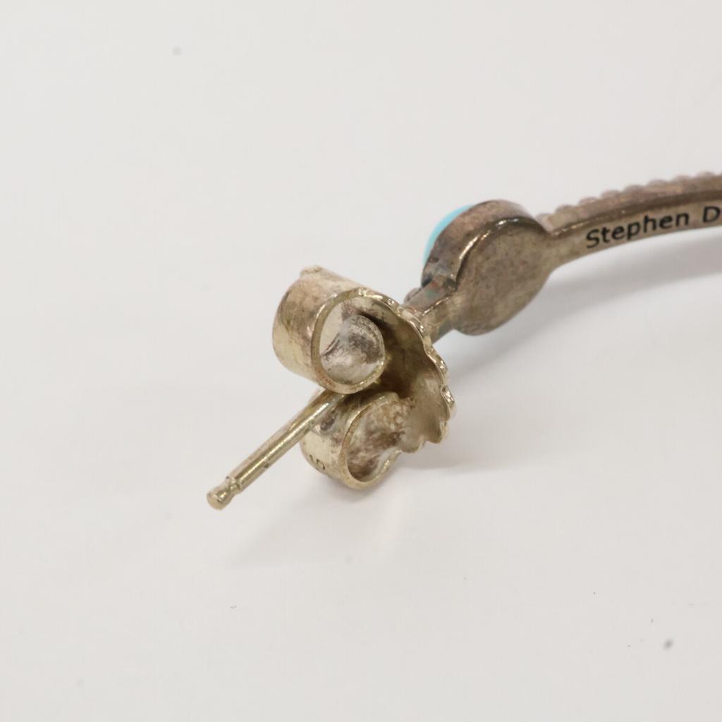 STEPHEN DWECK Sterling turquoise hoops earring Silver / BlueUsed