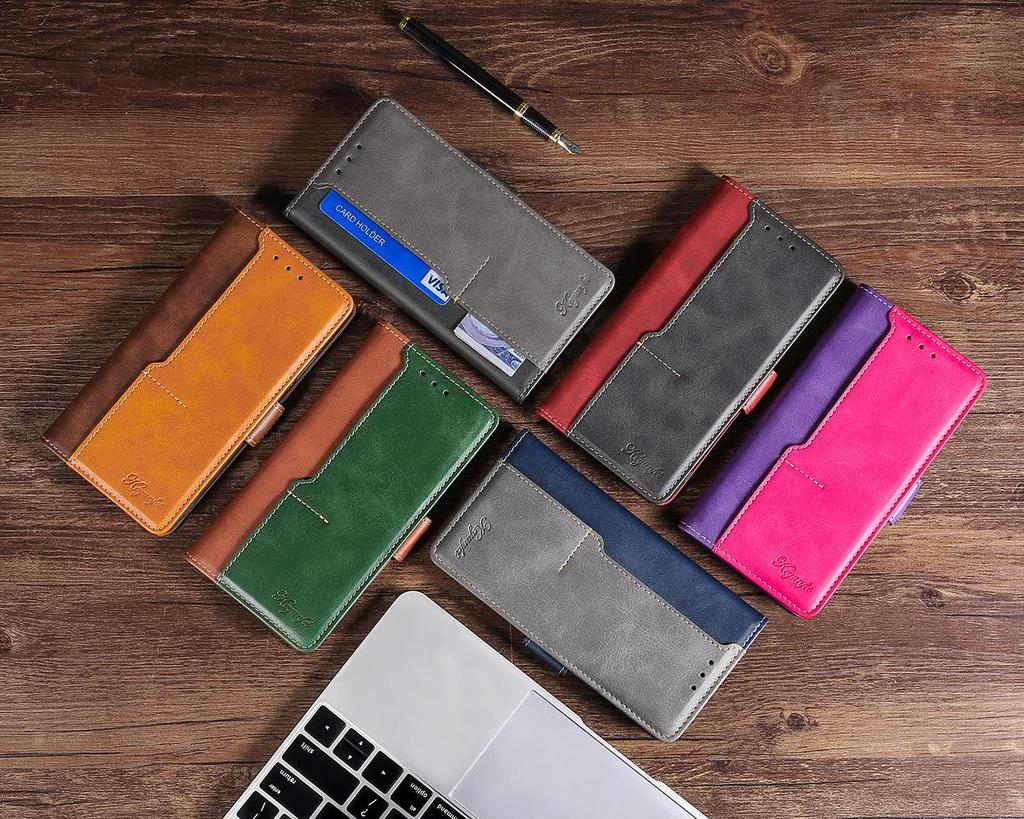 Compatible Leather Flip Case for Google Pixel 5, 8 Pro, 4a, 3a with Card Slot