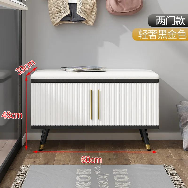 Белый свет роскошные шкафы для обуви минималистский металлический стеллаж для обуви сидячий стул для пеленания обуви органайзер для обуви экономящая место мебель 200995₽