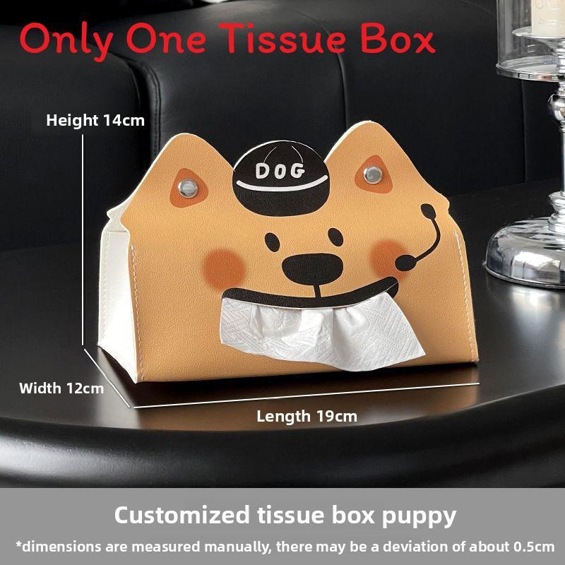 Modern Leather Tissue Box With Design For Living Room And Bathroom Decor