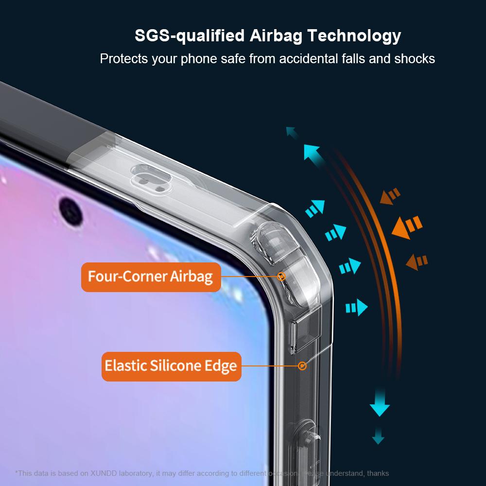 XUNDD For Samsung Galaxy S25 FE Case Dropproof TPU+Acrylic Clear Back Phone Cover
