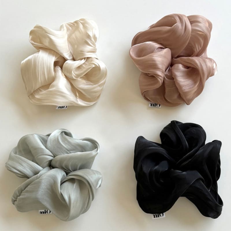 

mi0 Романтичный Шелковистый Скранч(4color) pink beige