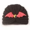 Halloween Children's Pullover Hat Pumpkin Bat Dress, Baby Winter Warm Knitted Hat, Baby Hat