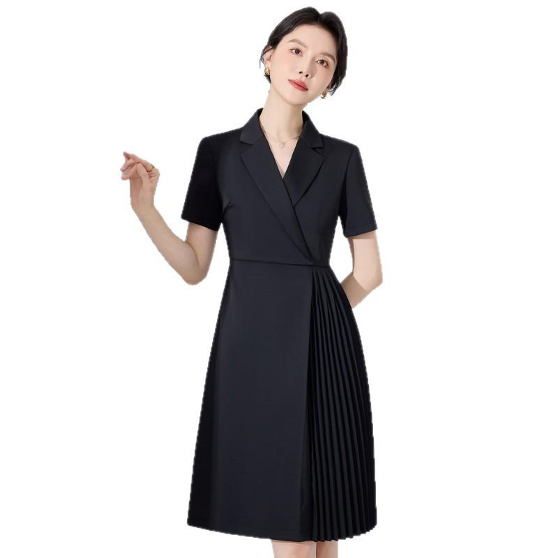 Premium Summer Slimming Waist-Cinching Formal Dress for Professional Hosts