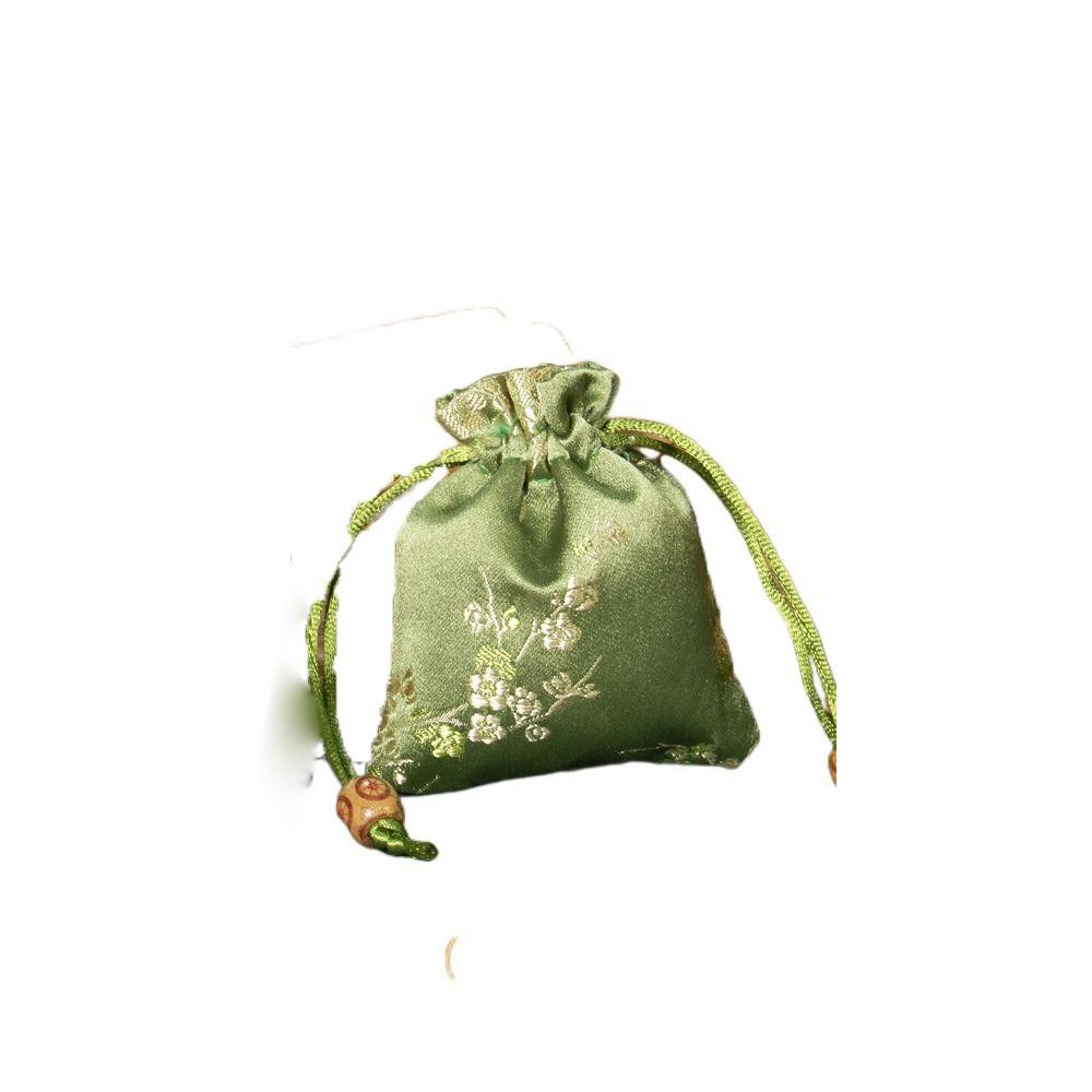 Embroidered Storage Bag Satin Jewelry Packaging Bag Retro Women Sachet  Party