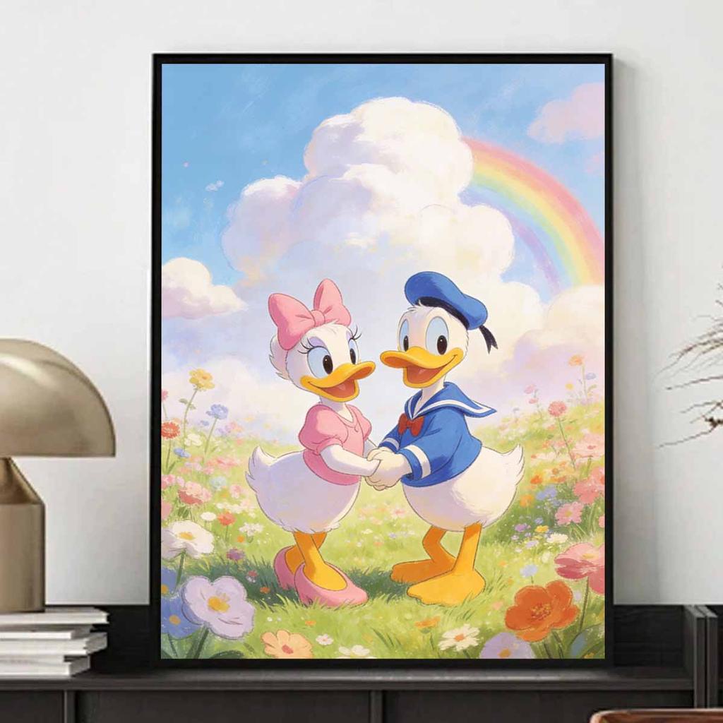 Disney Diamond Painting 5D DIY Full Circle Diamond Painting Kit Donald Daisy Home Bedroom Wall Decor Crafts