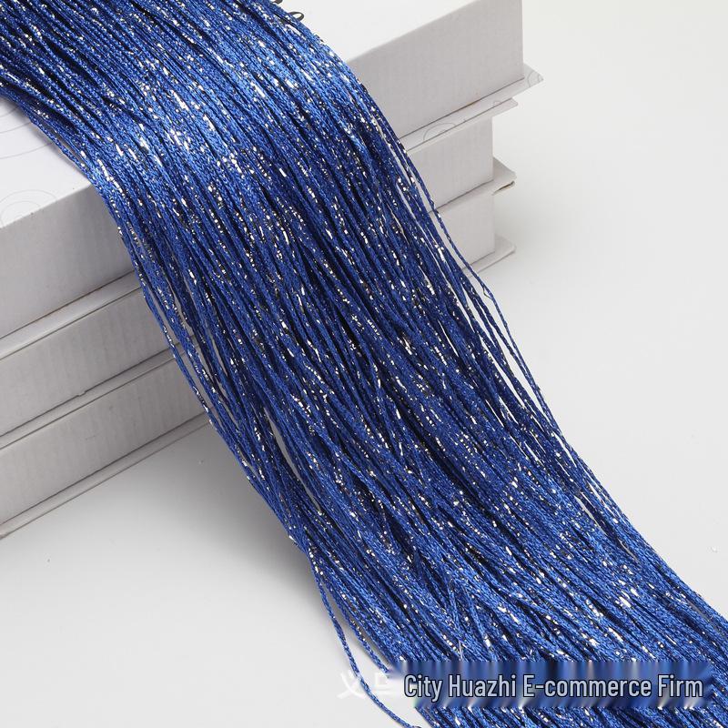 3m Wide Encrypted Silver Wire String Curtain with Tassel - Wedding Decoration & Ceiling Ring