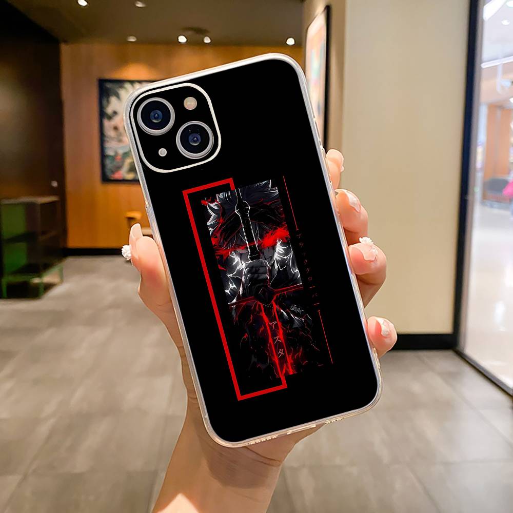

Hot anime-Black-C- Clover Phone Case For iPhone17,16,15,14,13,12,Pro Max,16/15/14 Plus XS Soft Silicone Transparent Cover iPhone16ProMax