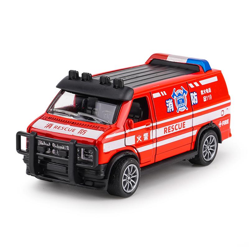 1:36 Vysoce simulovaný policejní auto ambulance model Finále Slitina auto hračka Simulace zvuku a světla Dětská vzdělávací hračka Dárek