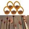 5pcs Plastic Snooker Billiard Pool Table Hanger Orange, 13mm
