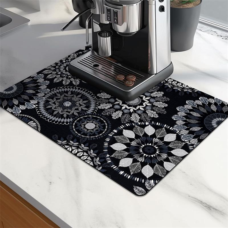 Kitchen Table Mat Coffee Mat Absorbent Mat Kitchen Bathroom Laundry Room Diatom Mud Can Be Washed Non-slip MAT