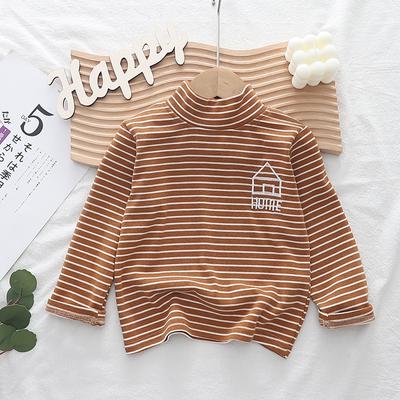 Spring Autumn Children Long Sleeve Bottoming Shirts Baby For Boys Girls Striped Pullover Cotton Kids Tops  Baby Stripe Tees Clothing