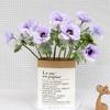 Anemone Silk Flower Decor for Wedding, Hotel, or Home Broadcast