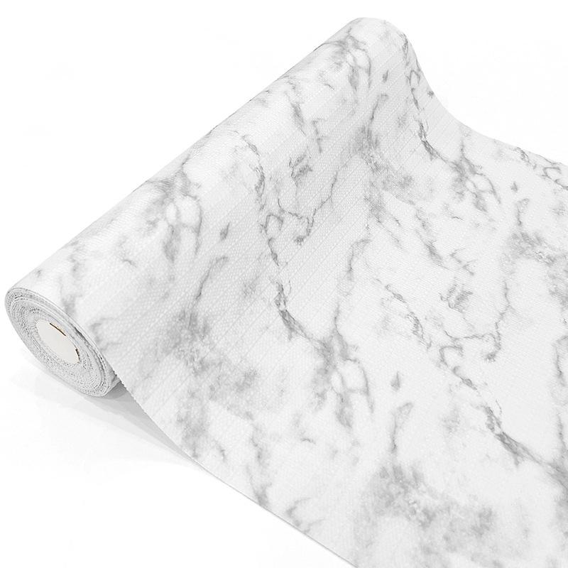 

Легко очищаемый водонепроницаемый коврик для полок из ПВХ с мраморным узором, водонепроницаемый коврик