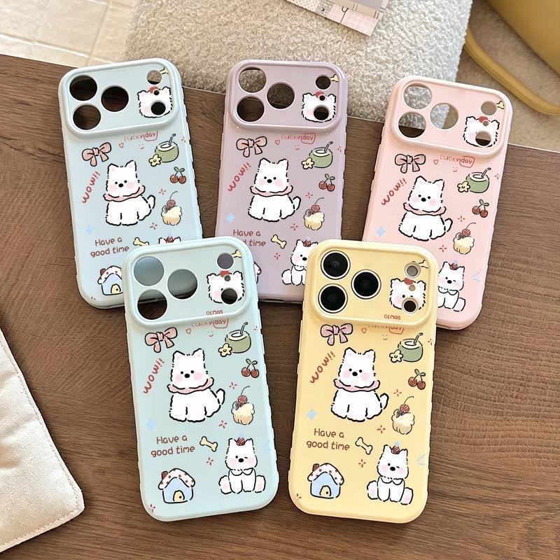Cartoon dog West Highland avatar is suitable for Apple 11 mobile phone case 11promax love large window 11/11