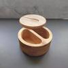 Kitchen Seasoning Bottle Convenience Tools Bamboo Salt Jar Kitchen Circular Bamboo Seasoning Box Spice Rack Accessories