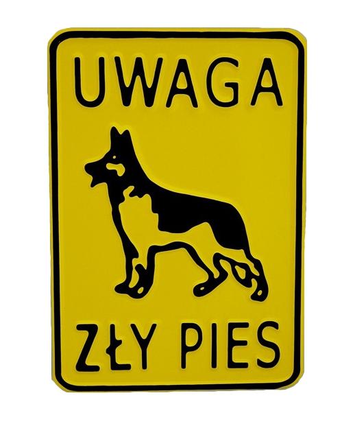 PŁYTA 15*20CM UWAGA PIES - TAB M P21