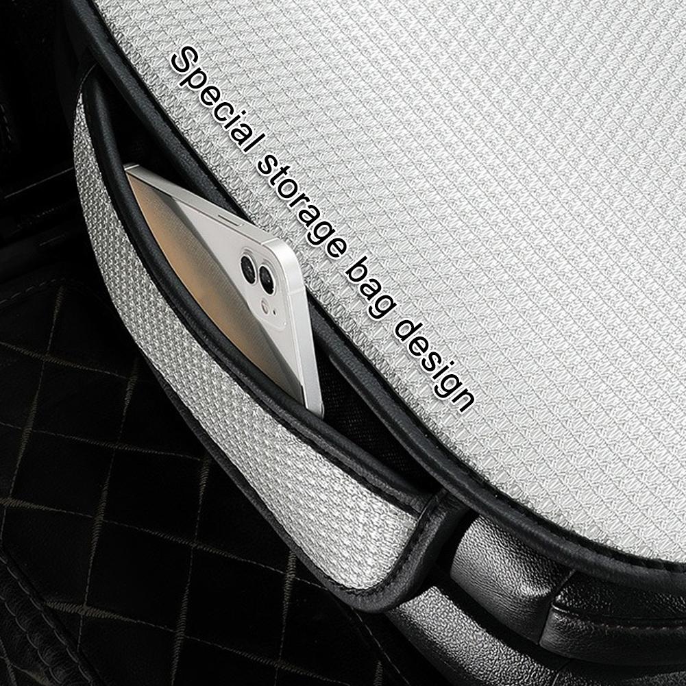 Cover Breathable Ice Silk Mat Cushion Cover Protector Non-slip Car Accessories For Comfort And Cooling In