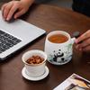Hongyu Panda Ceramic Tea Cup Set