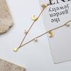 Personalized Light Luxury 18K Gold Star Moon Pearl Pendant Collarbone Chain Women'S Niche Titanium Steel Non-Fading Jewelry Necklace
