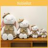 Rabbit White Small Hat Floral Skirt Animal Stuffed Plush Doll Gift Pillow