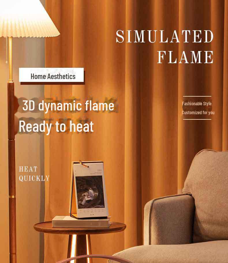 Camel Electric Flame Simulation Portable Desktop Heater