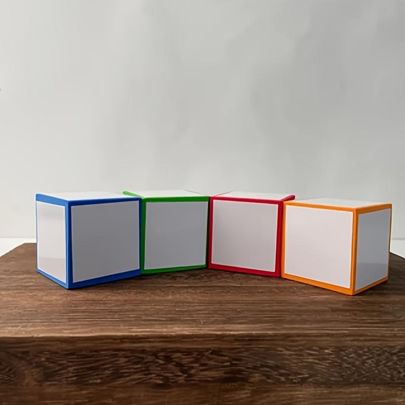 3Pcs Random-Color Blank Foam Dice Set, Reusable Erasable Dry-Erase Dice for Office & Teaching
