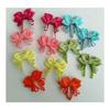 Handmade Ribbon Hair Clips for Kids, 6x8cm, Solid Colors, Set of 12 All-Color Variations with Alligator Clips, Cute Kids Hair Accessories