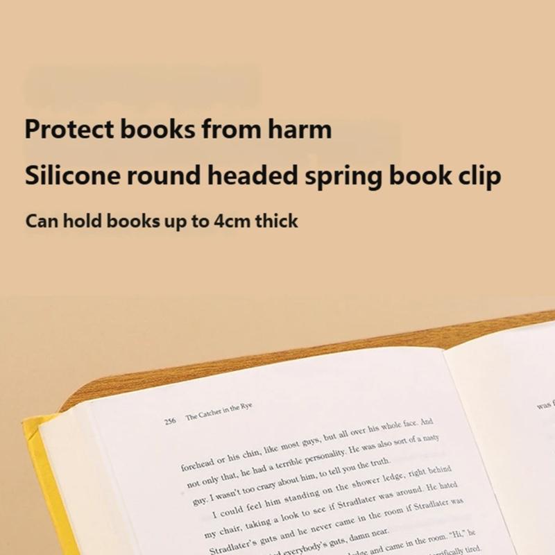 Solid Wood Book Stand Adjustable With Safety Features Foldable Ergonomic For Secure Reading Cooking And Study