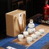 Creative Ceramic Gourd Liquor Decanter and Cup Set