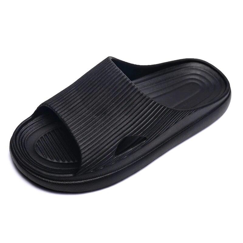 

Новейшие мужские домашние тапочки, летние шлепанцы, удобная обувь на плоской подошве, модные домашние нескользящие сандалии для ванной комнаты, Zapatillas Hombre 40