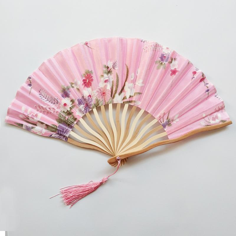 Elegant Multi-Pattern Japanese Style Personalized Handmade Fan Crafts Dance Hand Fan Folding Fan Home Decoration Summer Gift
