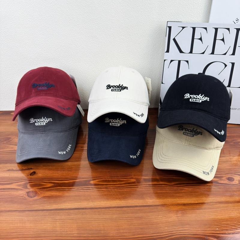 ins new spring and summer soft top baseball cap female versatile couple shopping embroidery letter cap