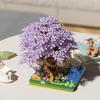 Set di Blocchi da Costruzione Albero di Ciliegio Fai da Te Mattoncini Fiore di Ciliegio Fai da Te con Modello Casa sull'Albero Luminosa Ornamento Regalo Romantico per Fidanzata