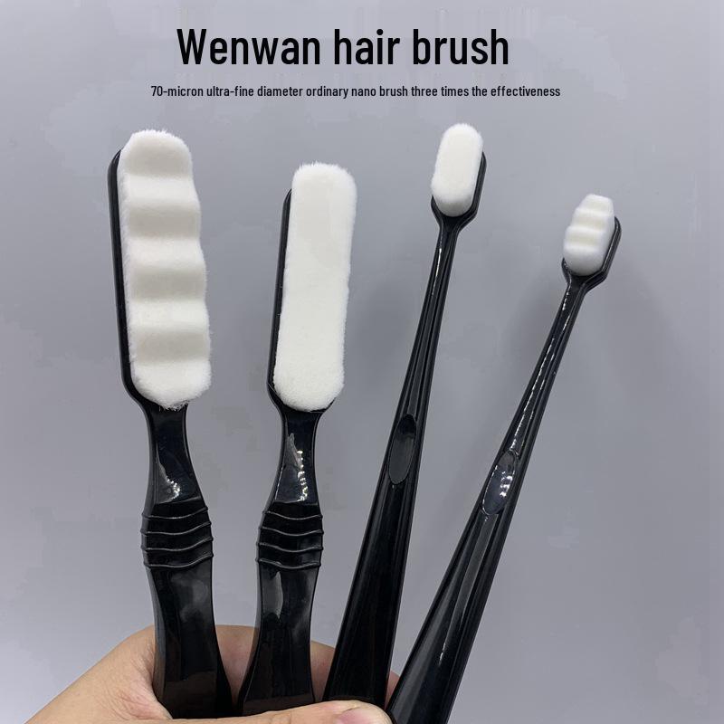 Wenwan Nano Soft Large Flat Head Walnut Brush for Cleaning and Polishing Small Flat Brush 1 pc