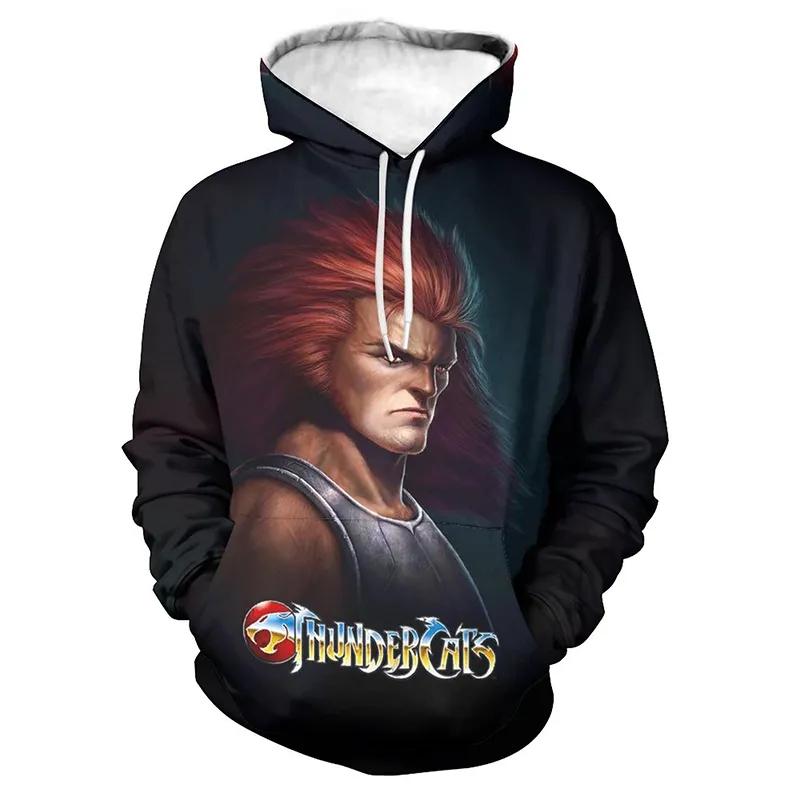 Thundercats Sweetshirt 3D Print Hoodie Men/women Long Sleeve Fashion Hooded Men Fashion Kids Hoodie Y2K Unisex Clothing